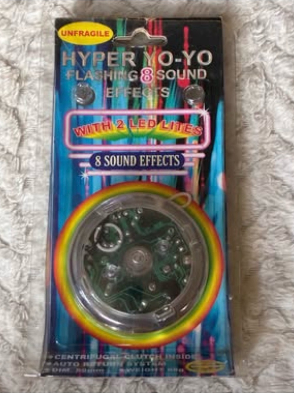 Vintage 1990s Hyper Yo-Yo with 8 Sound Effects & 2 LED Flashing Light Display